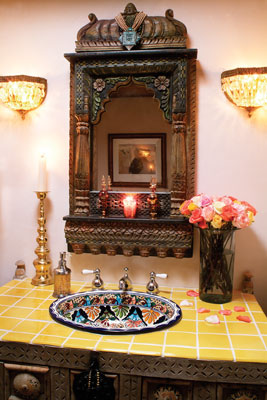 
Designer Annette Stelmack, transformed this master bathroom into a peaceful, luxurious haven.

